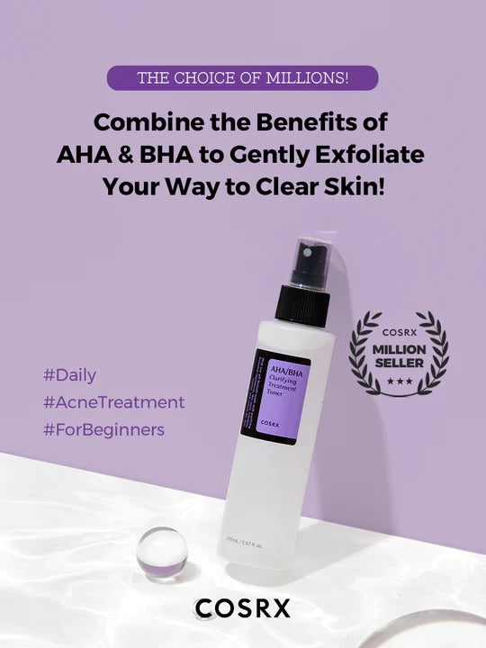 Cosrx AHA BHA Clarifying Treatment Toner Hookskorea Korean Skincare Korea cosmetics